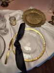 Picture of Charger Plate (Glass Gold Rim)  - Gold
