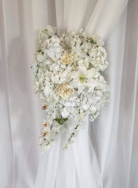 Picture of Decor (Orchid Hydrangea Rose Spray)  - White