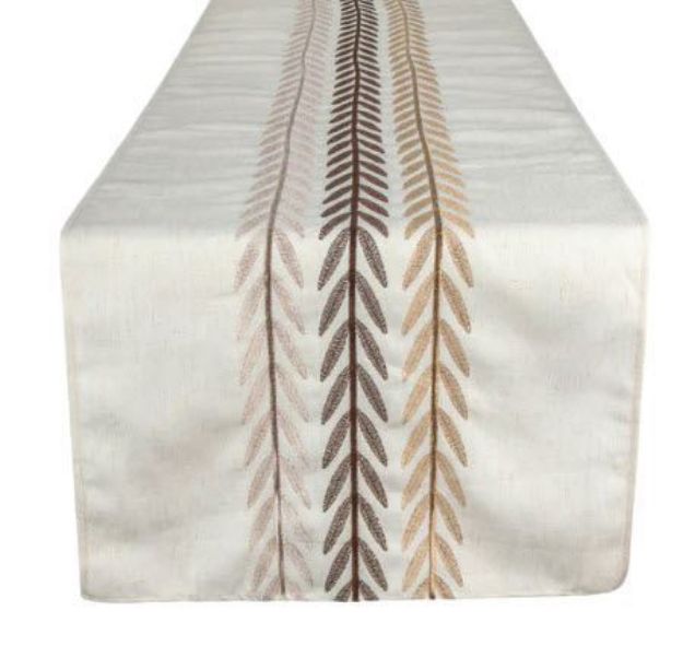 Picture of 18X108 - Ivory (Boho Leaves Poly )
