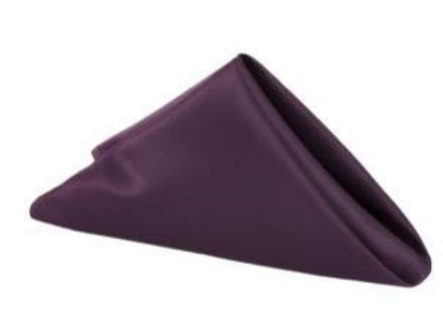 Picture of Napkin 20X20 - Eggplant (Lamour satin )