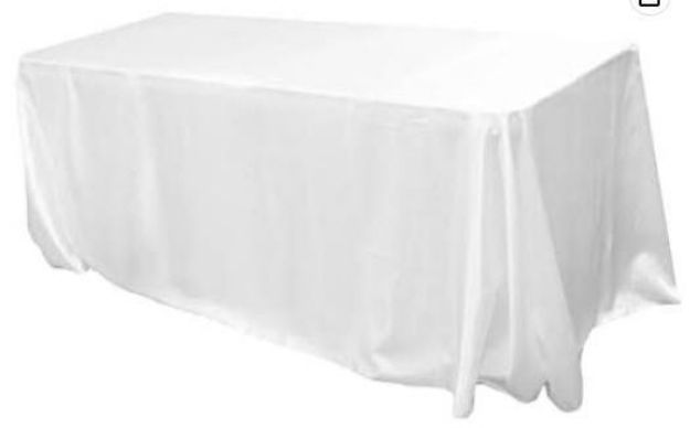 Picture of 108X156 - White (King Drape Satin Rectangle)
