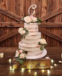 Picture of Cake stand (Love is sweet) 16X16 - Brown