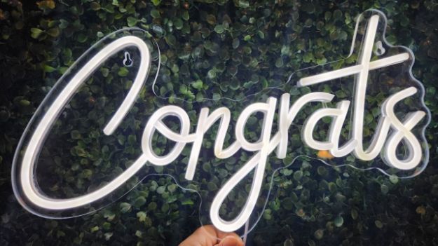 Picture of Sign (Congrats) 9X17 - White