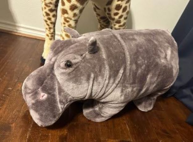 Picture of Decor (Hippo Stuffed Animal)  - Gray