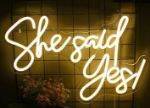Picture of Sign (She Said Yes Neon Sign) 12X17 - White