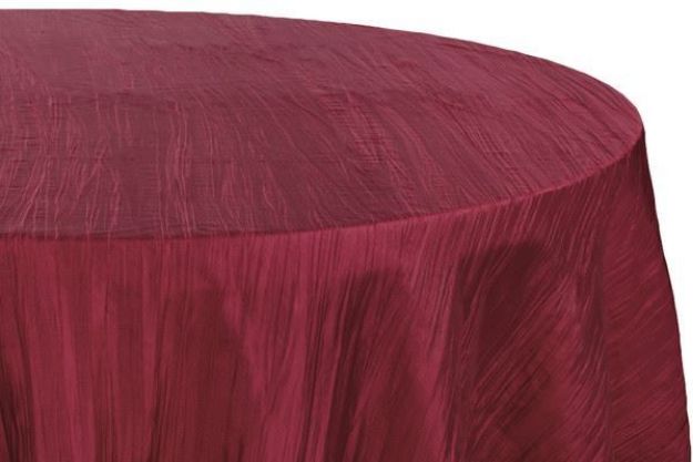 Picture of 120 - Burgundy (Accordion Taffeta Round)
