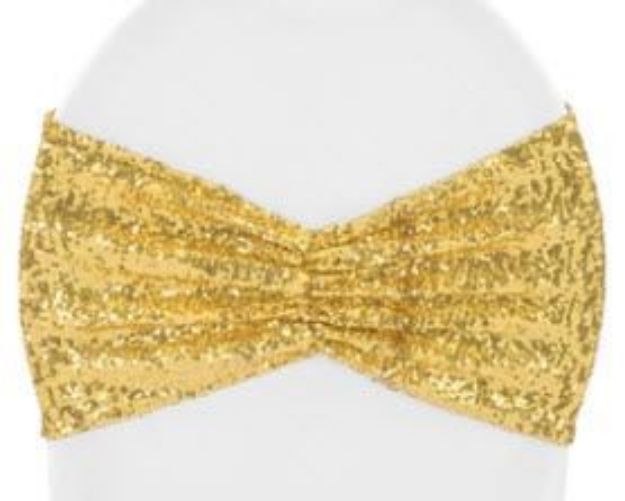 Picture of Band Stretch - Gold (Ruffled Glitz sequin )