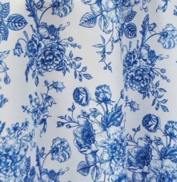 Picture of 90X156 - Blue (French Toile Rectangle)