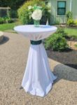 Picture of Table Cloth 132 - White (Poly Round)