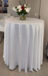 Picture of Table Cloth 120 - White (Lamour satin Round)