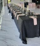 Picture of Table Cloth 90X156 - Black (Glitz sequin Rectangle)