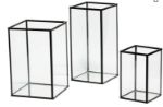 Picture of Lantern (Black Frame Square Trio)  - Black