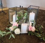 Picture of Lantern (Black Frame Square Trio)  - Black