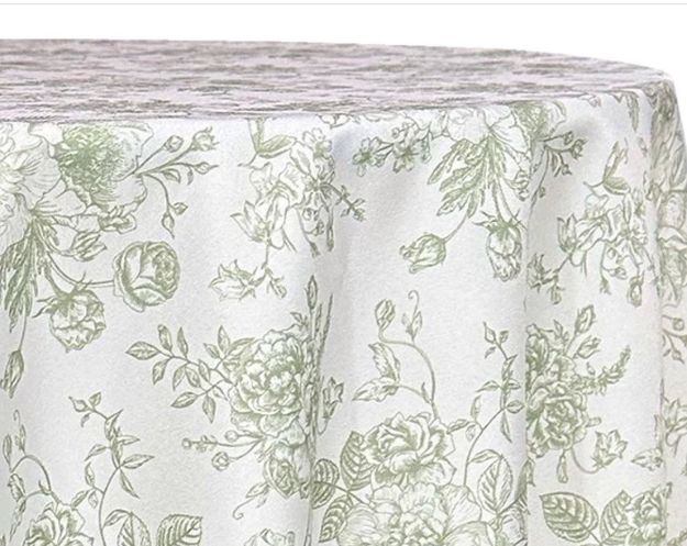 Picture of 132 - Sage (French Toile Round)