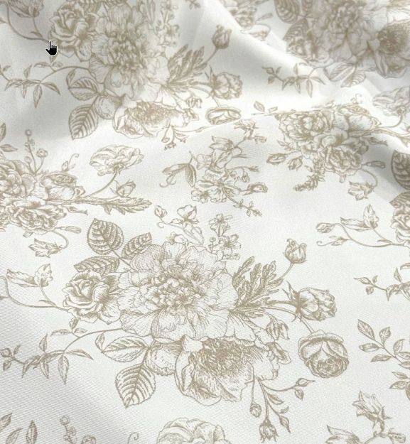 Picture of 90X156 - Taupe (French Toile Rectangle)
