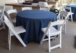 Picture of Table Cloth 120 - Navy (Poly Round)