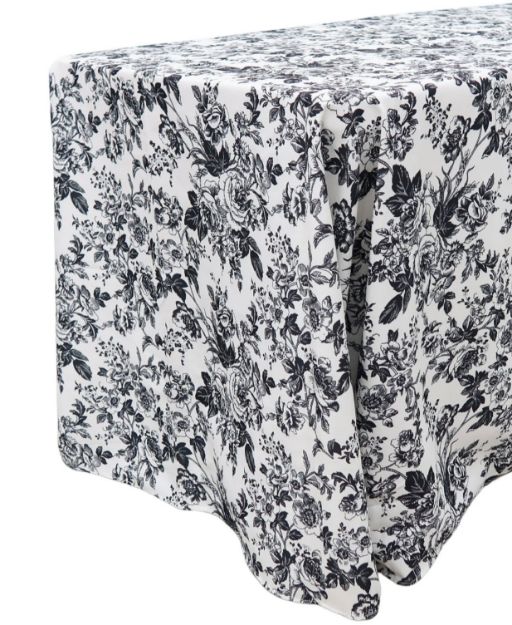Picture of 90X156 - Black (French Toile Rectangle)