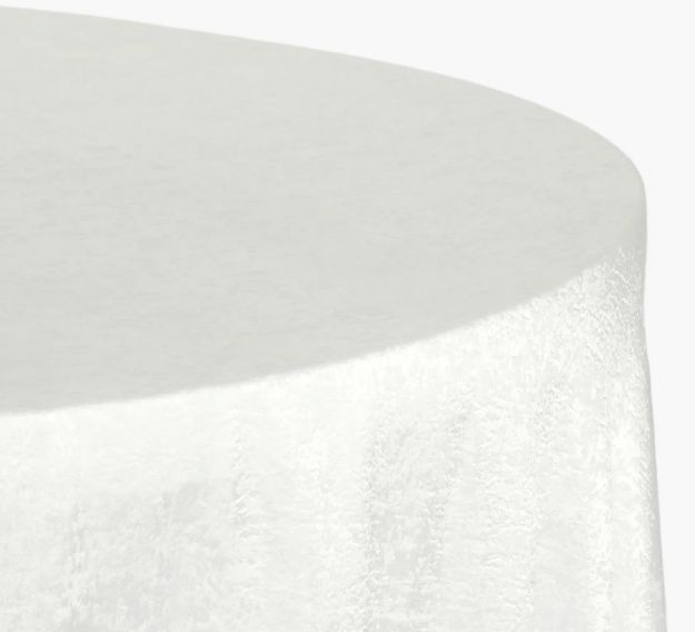Picture of 132 - Ivory (Crinkle Satin Round)