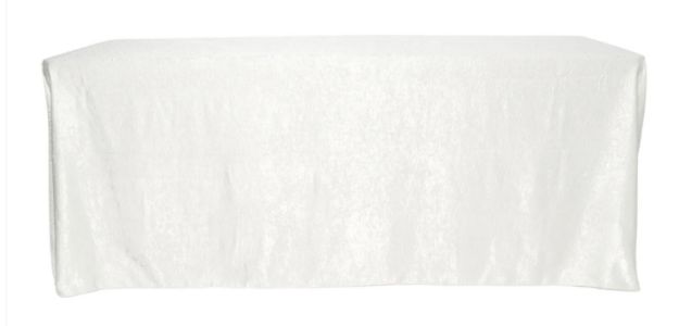 Picture of 90X156 - Ivory (Crinkle Satin Rectangle)