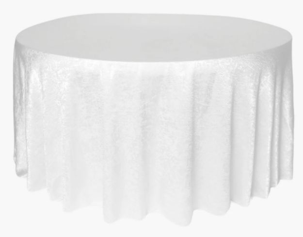 Picture of 132 - White (Crinkle Satin Round)