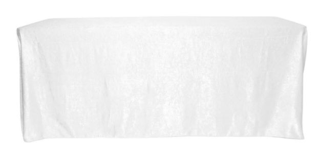 Picture of 90X156 - White (Crinkle Satin Rectangle)