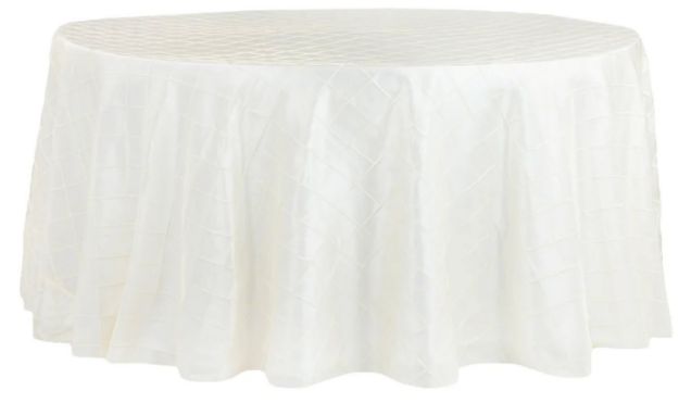 Picture of 132 - Ivory (Pintuck Taffeta Round)