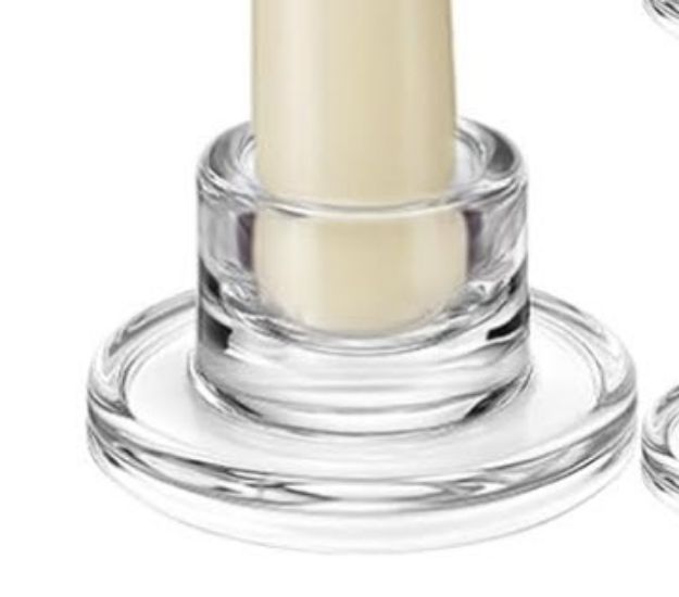 Picture of Candle Holder (Glass Taper Style 1 Plain) 1.25 - Clear