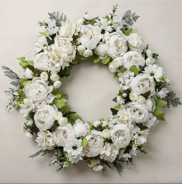 Picture of Flower (Peony Wreath) 23 - White