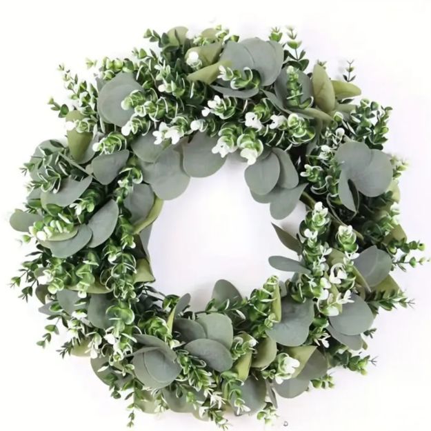 Picture of Flower (Eucalyptus Wreath) 15 - Green