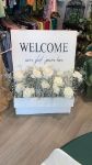 Picture of Sign (Floral Welcome "A" sign) 41X29 - White