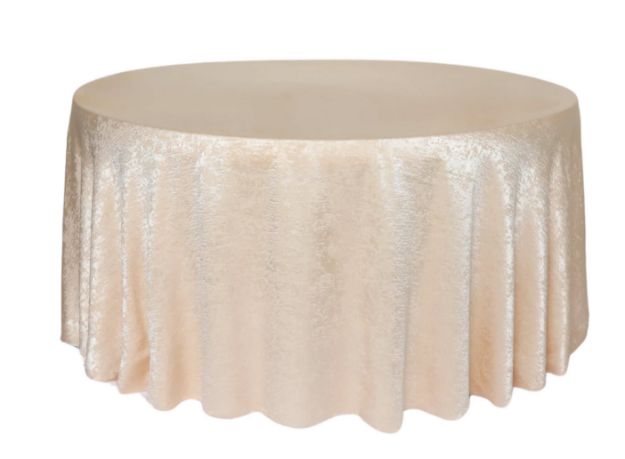 Picture of 132 - Champagne (Textured Satin Round)