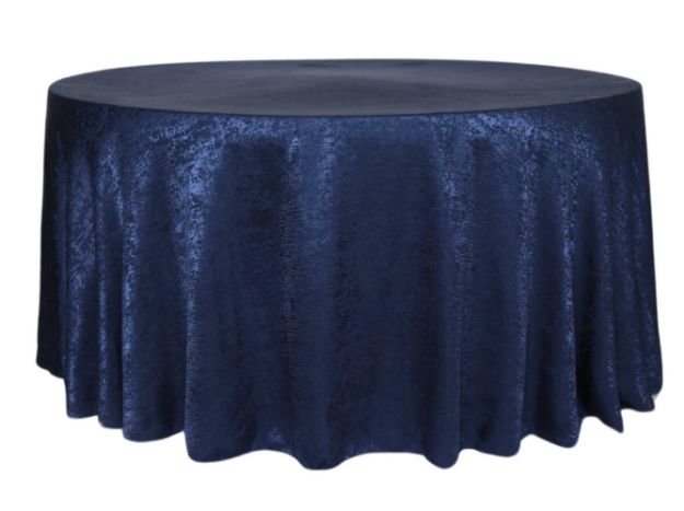 Picture of 132 - Navy (Textured Satin Round)