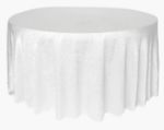 Picture of 132 - White (Textured Satin Round)