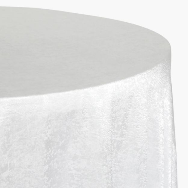 Picture of 132 - White (Textured Satin Round)