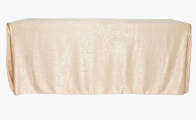 Picture of 90X132 - Champagne (Textured Satin Rectangle)