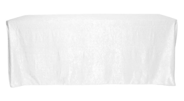 Picture of 90X156 - White (Textured Satin Rectangle)